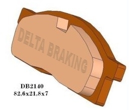 DB2140MX-D DELTA BRAKING BREMSBELÄGE DB2140 MX-D (Heavy Duty) Bild 1