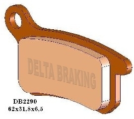 DB2290MX-D DELTA BRAKING PADS DE FREIO DB2290 MX-D (serviço pesado) Fig. 1