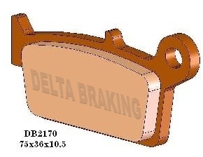 DB2170MX-D DELTA BRAKING PADS DE FREIO DB2170 MX-D (serviço pesado) Fig. 1