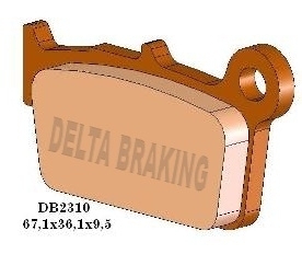 DB2310MX-D DELTA BRAKING PASTILLAS DE FRENO DB2310 MX-D (Heavy Duty) Fig. 1