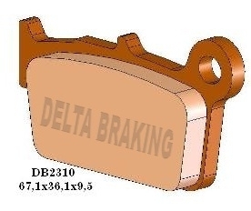 DB2310MX-D DELTA BRAKING BREMSBELÄGE DB2310 MX-D (Heavy Duty) Bild 1