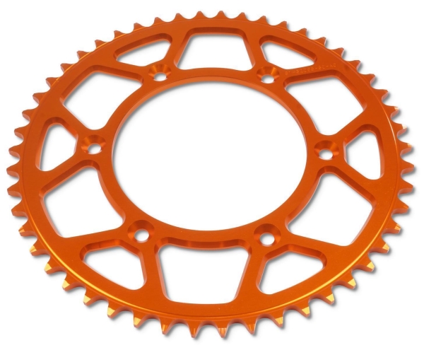 51-32065-49AO ESJOT ALU-KETTENRAD FÜR KTM 49Z ORANGE ELOXIERT Bild 1