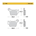 MotoMaster NITRO SPORT Bremsbeläge Für KTM/GG/HVA (Hinten)