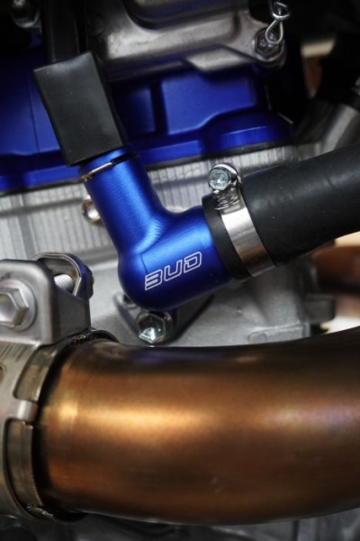 FLANGE DA CABEÇA DO CILINDRO BUD RACING AZUL