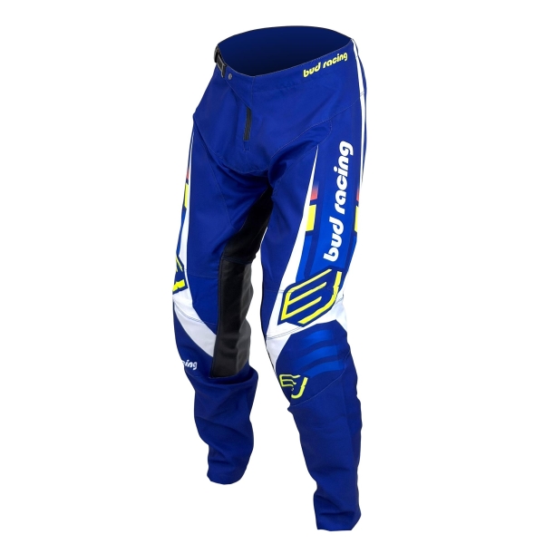 Calças "B" GP Champions French Blue / Branco / Amarelo Fluo