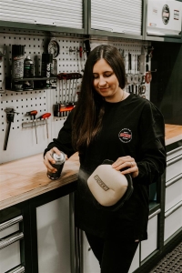 CAMISA DE MANGA COMPRIDA S-TECH RACING PRETA