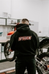 S-TECH RACING HOODIE NERO L