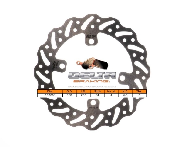 DISCO DE TRAVÃO DELTA BRAKING PARA KTM / HVA / GG DIANTEIRO E TRASEIRO