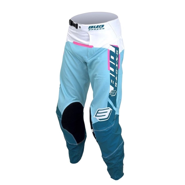 Pant "B" SX FIT Paddock Turquoise / Pink Fluo / White
