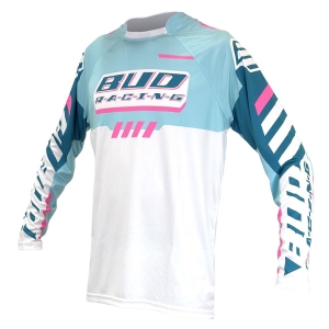 Jersey YOUTH BUD Paddock Turquoise / Neon Pink / White