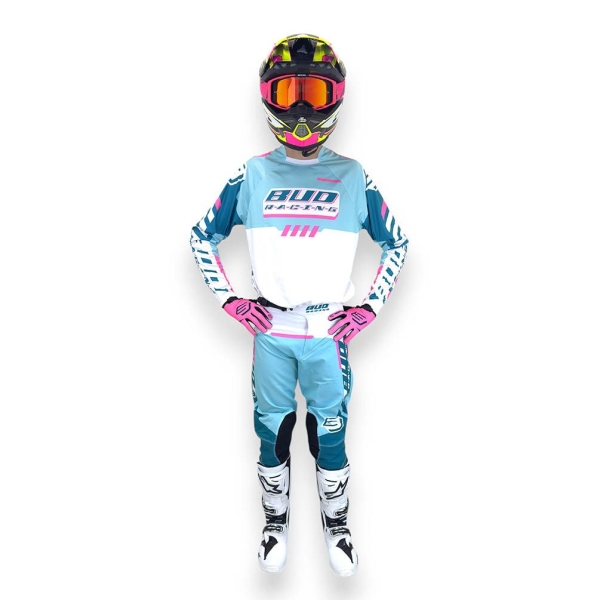BUD Youth Paddock Turquoise / Neon Pink / White Combo
