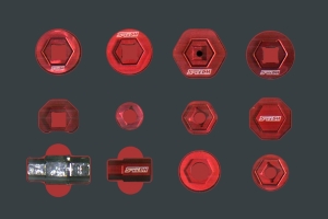 Foam insert for S-TECH adapter - 300 x 200 mm - empty