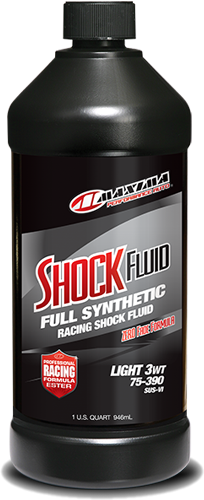 50-57901 Maxima RACING SHOCK FLUID Synthetic SAE 3 - 947 ml Image 1