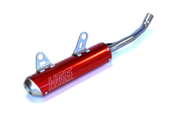 HG06S412R HGS Endschalldämpfer MC/TC/SX 125 ROT (2019-) Bild 1