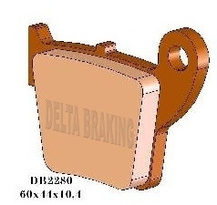 DB2280MX-D DELTA BRAKING BREMSBELÄGE DB2280 MX-D (Heavy Duty) Bild 1